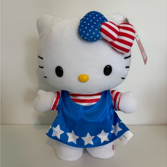 Hello Kitty Other - Hello Kitty Plush Patriotic Greeter/Side Stepper NWT